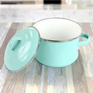 Small-1-Quart-Turquoise-Enameled-Steel-Dutch-Oven-with-Lid-Kitchen->-Cookware-Sets