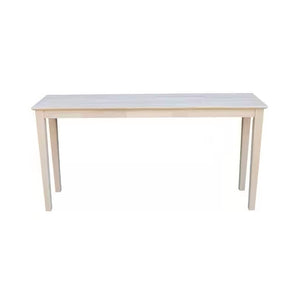 Unfinished Solid Wood 5-ft. Farmhouse Console Sofa Table