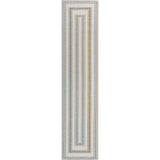 Argo Classic Nautical Mitre Stripe Reversible Machine-Washable Indoor/Outdoor Runner Rug
