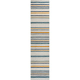 Janus Classic Coastal Ticking Stripe Reversible Machine-Washable Indoor/Outdoor Runner Rug