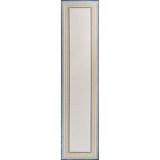 Pollux Classic Coastal Mitred Stripe Reversible Machine-Washable Indoor/Outdoor Runner Rug