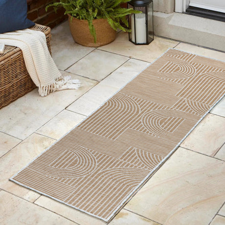 Zephyr-Mid-Century-Modern-Arch-Stripe-Reversible-Machine-Washable-Indoor/Outdoor-Runner-Rug-Runner-Rugs