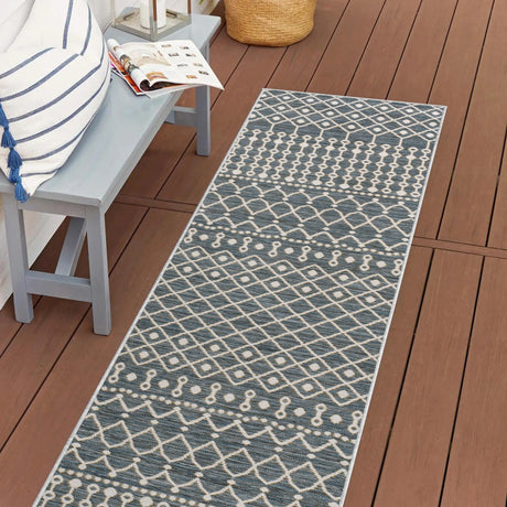 Zana-Modern-Geometric-Moroccan-Reversible-Machine-Washable-Indoor/Outdoor-Runner-Rug-Runner-Rugs