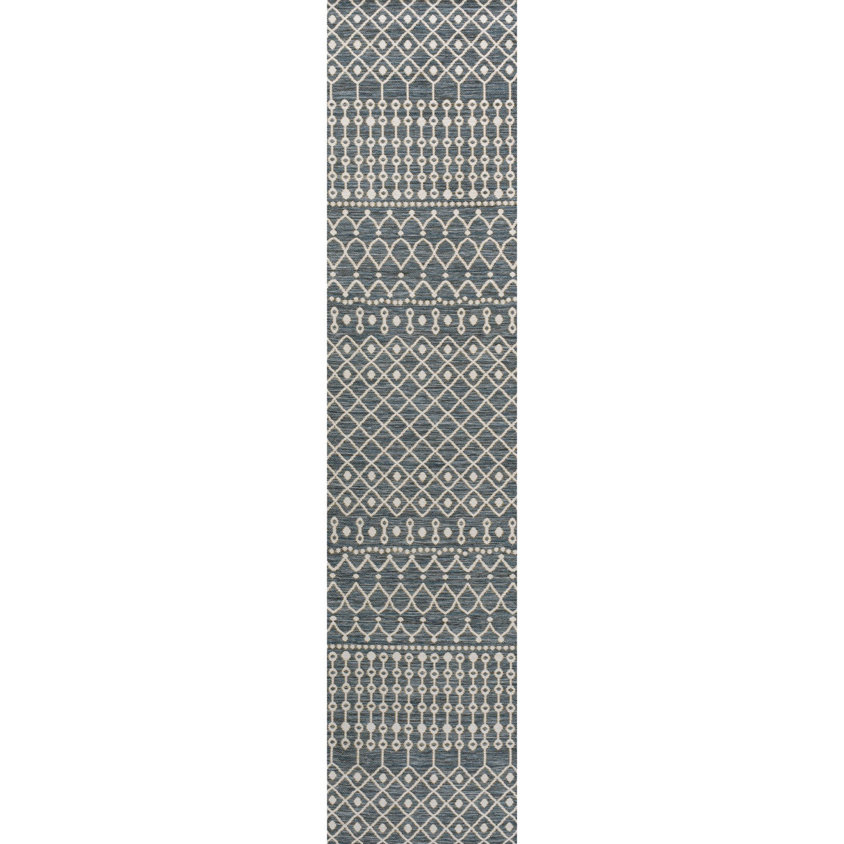 Zana Modern Geometric Moroccan Reversible Machine-Washable Indoor/Outdoor Runner Rug