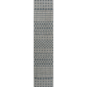 Zana Modern Geometric Moroccan Reversible Machine-Washable Indoor/Outdoor Runner Rug