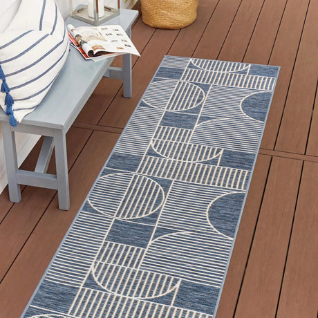 Arielle-Mid-Century-Modern-Geometric-Lines-Reversible-Machine-Washable-Indoor/Outdoor-Runner-Rug-Outdoor-Rugs