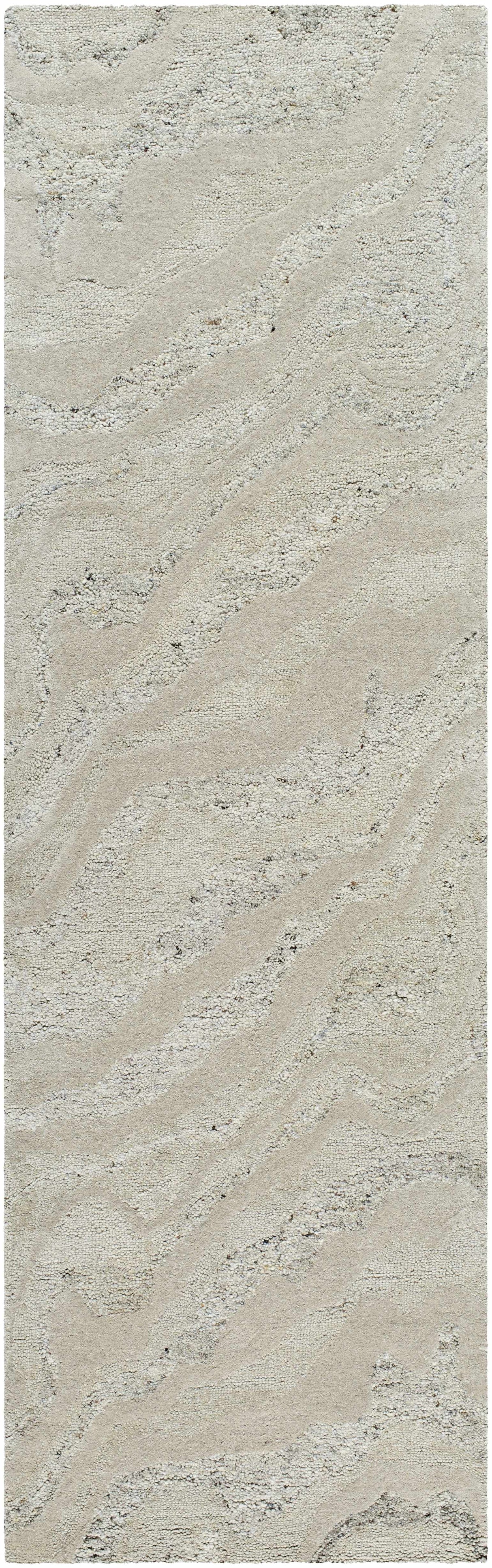 Siani Cream Wool Area Rug