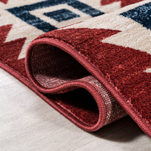 Serape Medallion Southwestern Runner RugRunner Rug