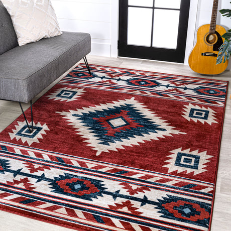 Serape-Medallion-Southwestern-Area-RugArea-Rug-Area-Rugs