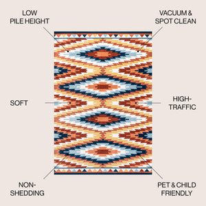Konya Diamond Kilim Geometric Area RugArea Rug