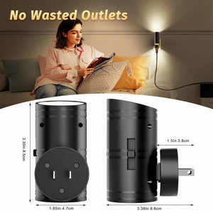 Plug In LED Night Light Dusk to Dawn Sensor Dimmable Hallway Bedroom Lamp
