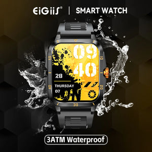 Men’s Smart Watch 3ATM Waterproof with Heart Rate, Blood Pressure & 100+ Sport Modes