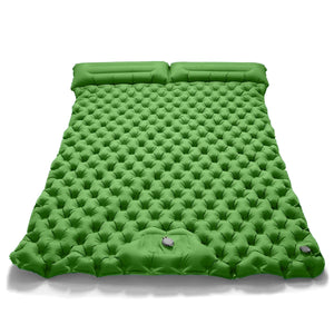 Outdoor Double Inflatable Mattress Extra Wide Camping Sleeping Pad Ultralight Bed