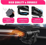 2025 Car Heater – Portable Windshield Defroster & Defogger 12V/24V Auto Dryer