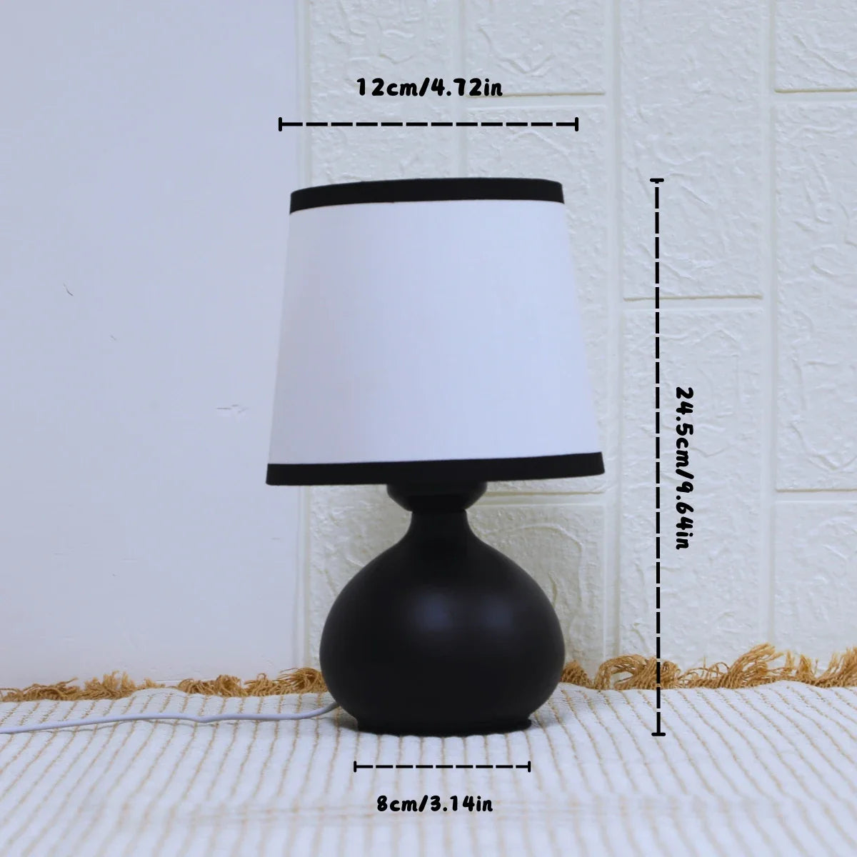 Modern Linen LED Table Lamp Bedside Desk Light Home Décor Bedroom Lighting