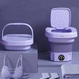 8L Portable Foldable Mini Washing Machine with Spin Dryer