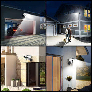 2000LM Solar Motion Sensor Outdoor LED Security Floodlight Wireless 77LED Light