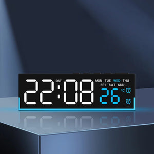 Smart LED Alarm Clock with Night Light Digital Bedside Clock 12/24H Display