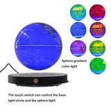 6 Inch Floating Levitating Globe RGB Light Magnetic World Map Desk Decor Gift