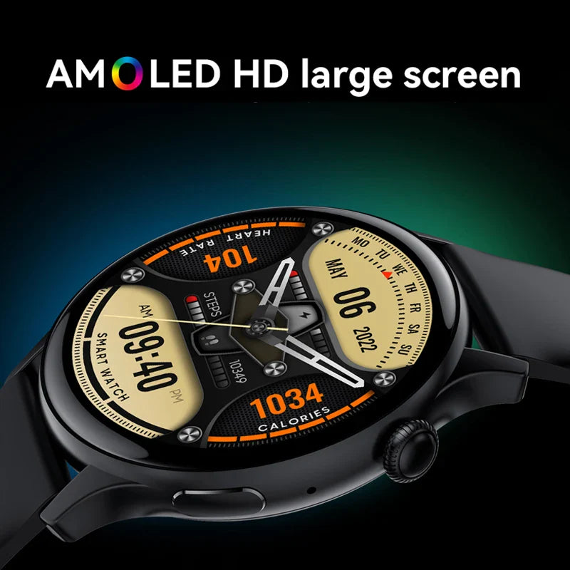 2025 AMOLED Smartwatch for Women Health Monitor AI Voice Bluetooth Call Watch
