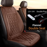 12-24V Heated Car Seat Cover with Fast Heating Flannel or Cloth