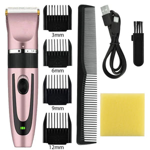 Electric Hair Trimmer for Men – Rechargeable Hair Clipper Professional Shaver
