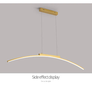 Modern LED Arc Pendant Light – Adjustable Dining Room Hanging Lamp for Kitchen