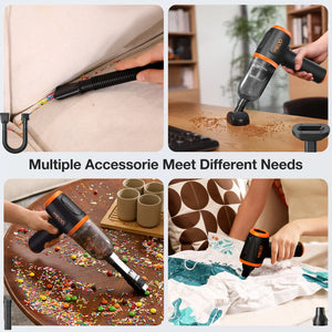 MECO 4-in-1 Air Duster – 110000RPM Electric Keyboard & PC Cleaner with LED