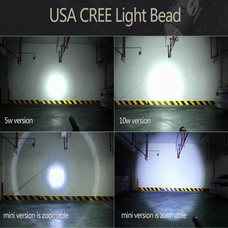 Aluminum Alloy Waterproof LED Flashlight with Bat-Style Handle – Super Bright Light