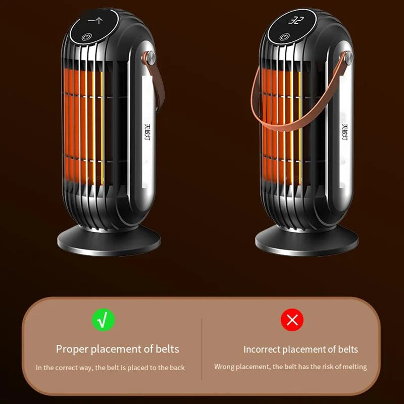 2000W PTC Ceramic Space Heater – Fast Heating Electric Heater for Home & Office