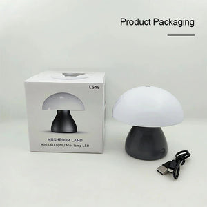 Mushroom LED Table Lamp Touch Rechargeable Desk Night Light Nordic Bedroom Decor
