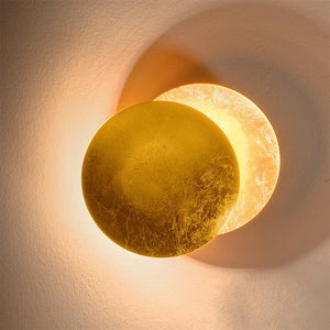 Solar Eclipse Wall Light – Moon Design Vintage LED Sconce for Bedroom & Stairs
