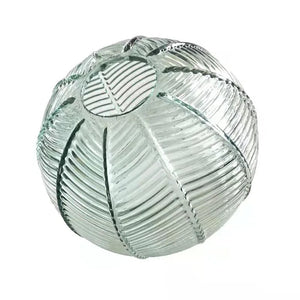Modern Glass Pendant Light – Green Leaf Hanging Lamp for Bedroom & Living Room