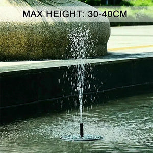Solar Fountain Pump Floating Bird Bath Water Fountain with 4 Nozzles
