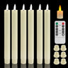 Flameless LED Taper Candles with Remote Flickering Battery Operated Set