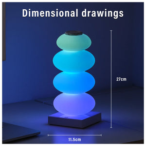 Touch RGB LED Table Lamp 16 Color Changing Bedside Ambient Night Light