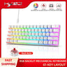 60% Wired Gaming Keyboard – 61-Key Compact RGB Backlight Waterproof for PC & Mac