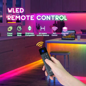 GLEDOPTO WiFi RGB LED Light Remote Control ESP NOW App Brightness 4 Scenes 50M