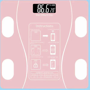 Smart Bluetooth Digital Scale – USB Rechargeable with LED Display and App Sync