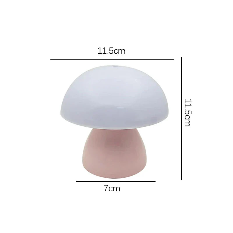 Mushroom LED Table Lamp Touch Rechargeable Desk Night Light Nordic Bedroom Decor