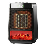 3D Flame Electric Heater 1500W Portable PTC Fan Heater Fast Heating for Home