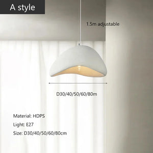 Moktan Sabai Nordic Wabi Sabi LED Chandelier – E27 Pendant Light for Kitchen & Bar