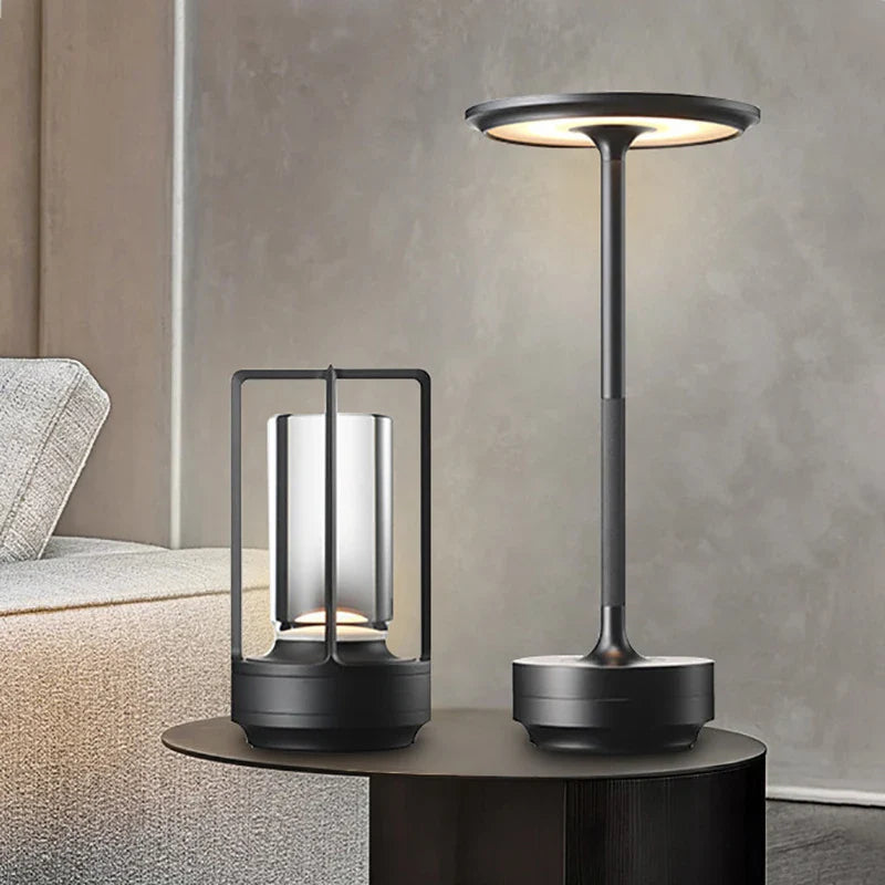 Rechargeable Touch Table Lamp Wireless LED Night Light for Bedroom Desk Decor