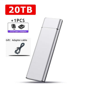 External Portable SSD 2TB 20TB 30TB USB 3.1 Type-C High Speed Drive