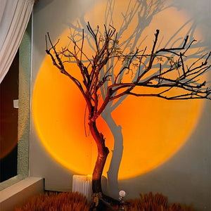 LED Recessed Ceiling Downlight Sunset Projection Rainbow Night Light Bedroom Decor
