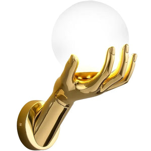 Indoor LED Wall Lamp Modern Resin Glass Bedside Wall Light Living Room Study