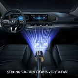 120W Cordless Car Vacuum Cleaner Powerful Suction USB Rechargeable for Pet Hair