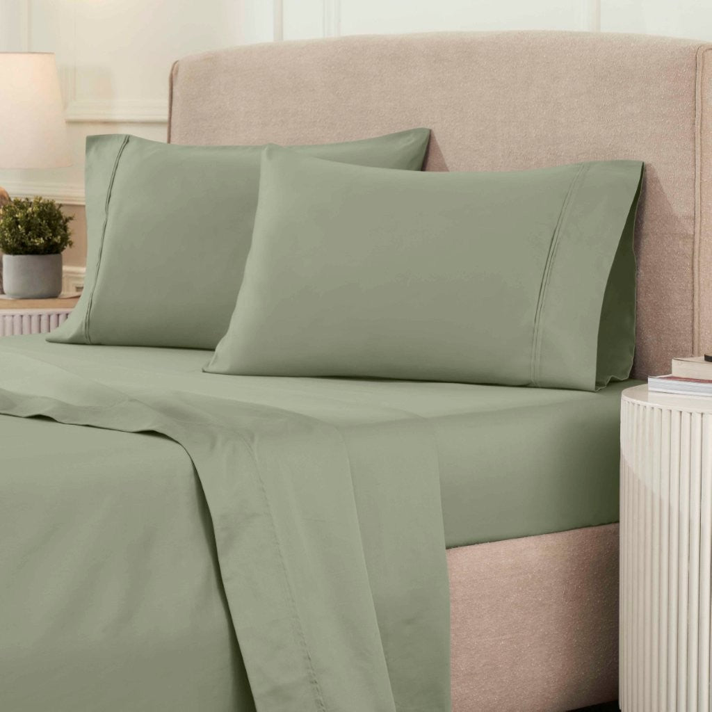 1200 Thread Count Egyptian Cotton Sateen Sheet Set - Egyptian Cotton Sheet Set by Superior Brand