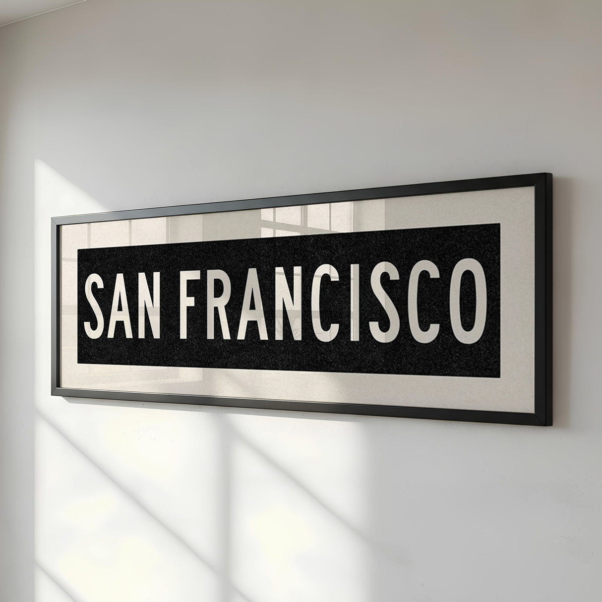 Framed San Francisco California Bus Scroll