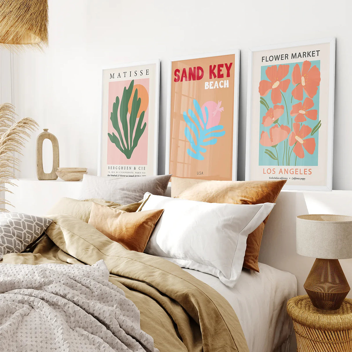 Trendy Colorful Prints Set of 3 Henri Matisse Art